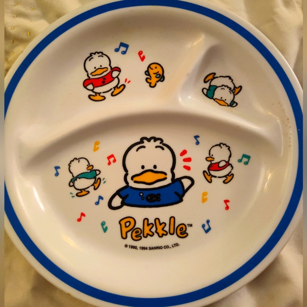 Vintage Sanrio Pekkle plate